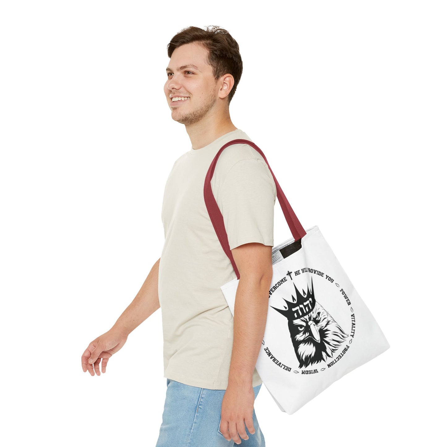 Rise Up Tote Bag, Isaiah 40 31, Wait on The Lord, Soar on Wings, Soar Eagle, Yahweh, Yahweh tote, Yahweh bag, Sunday School Teacher Gift