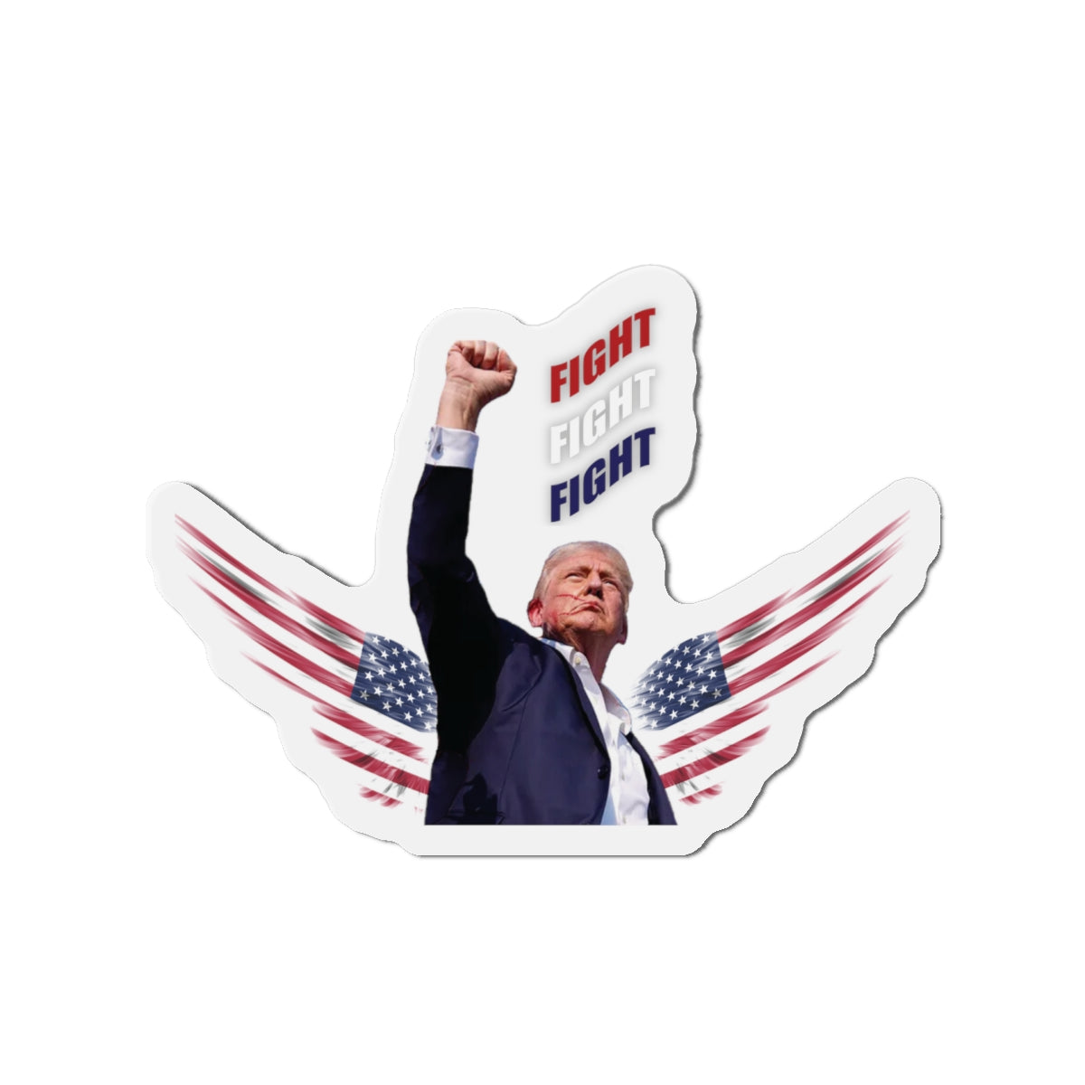 President Trump "FIGHT" Commemorative Die-Cut Magnets