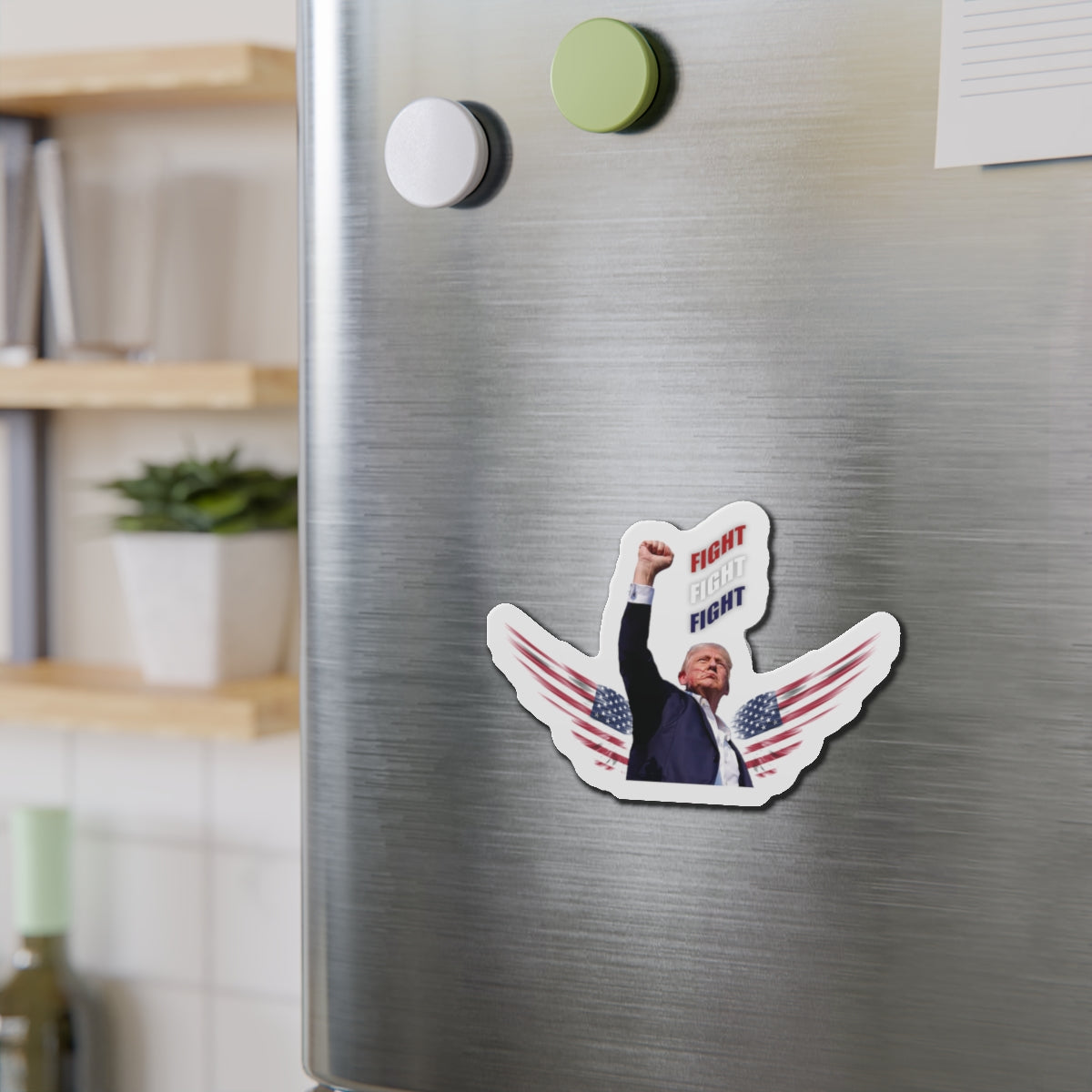 President Trump "FIGHT" Commemorative Die-Cut Magnets