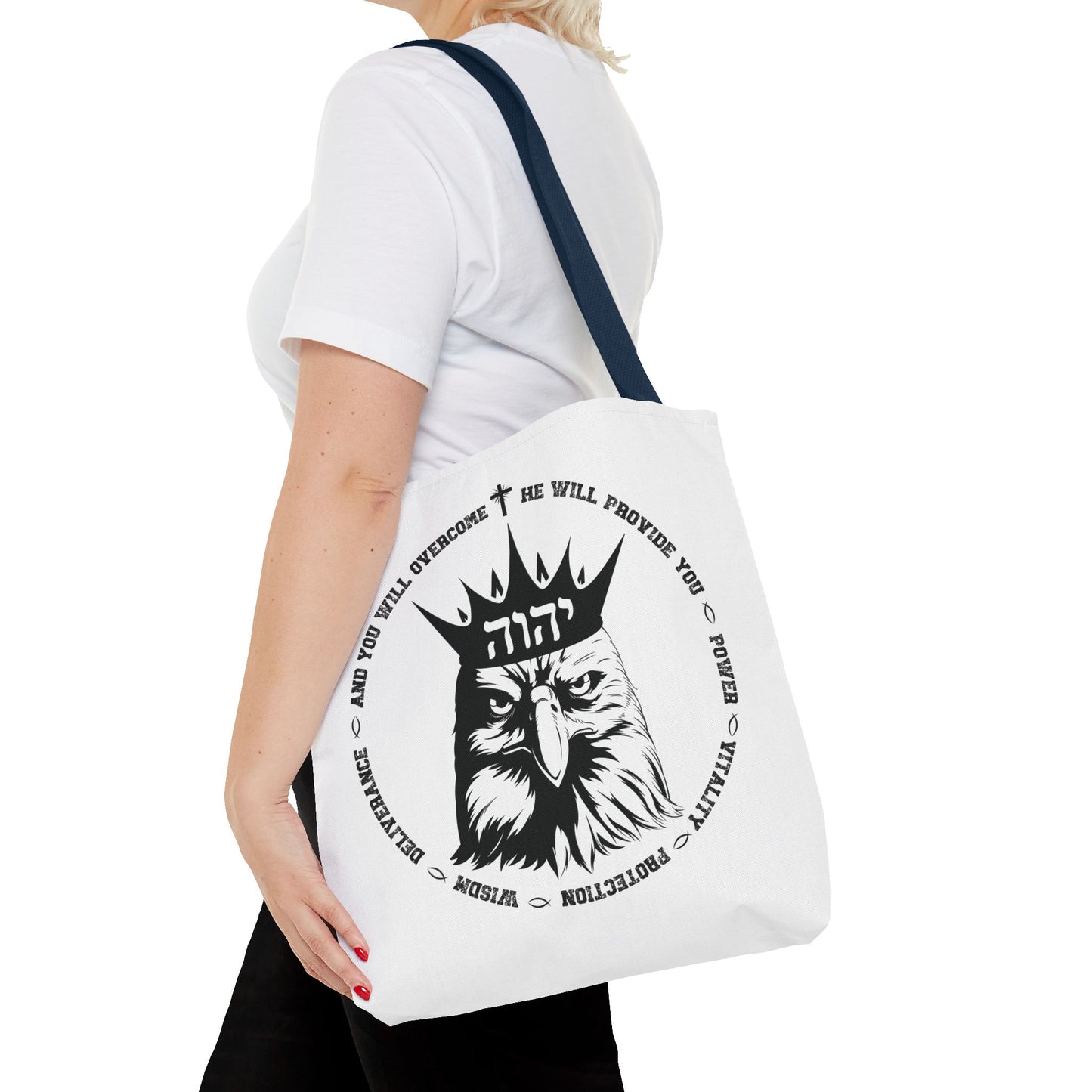 Rise Up Tote Bag, Isaiah 40 31, Wait on The Lord, Soar on Wings, Soar Eagle, Yahweh, Yahweh tote, Yahweh bag, Sunday School Teacher Gift