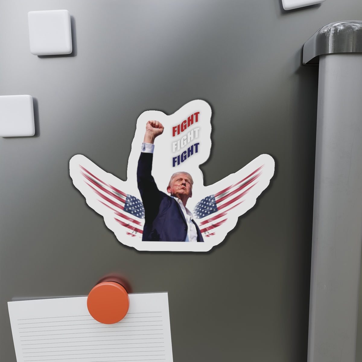President Trump "FIGHT" Commemorative Die-Cut Magnets