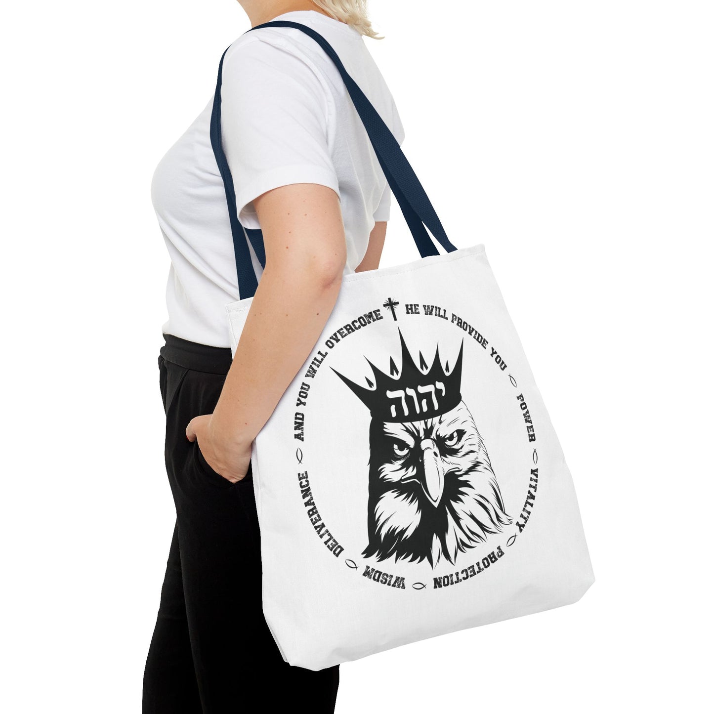 Rise Up Tote Bag, Isaiah 40 31, Wait on The Lord, Soar on Wings, Soar Eagle, Yahweh, Yahweh tote, Yahweh bag, Sunday School Teacher Gift