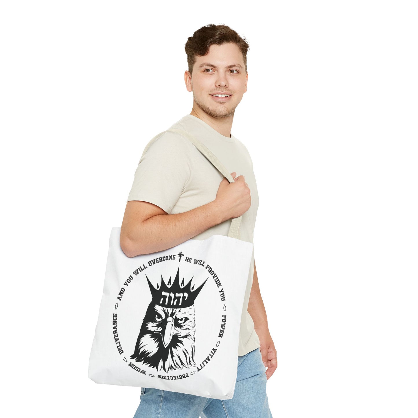 Rise Up Tote Bag, Isaiah 40 31, Wait on The Lord, Soar on Wings, Soar Eagle, Yahweh, Yahweh tote, Yahweh bag, Sunday School Teacher Gift