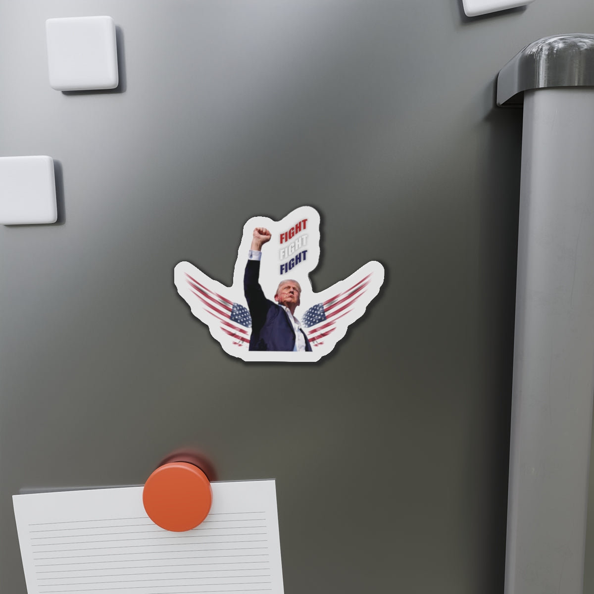 President Trump "FIGHT" Commemorative Die-Cut Magnets