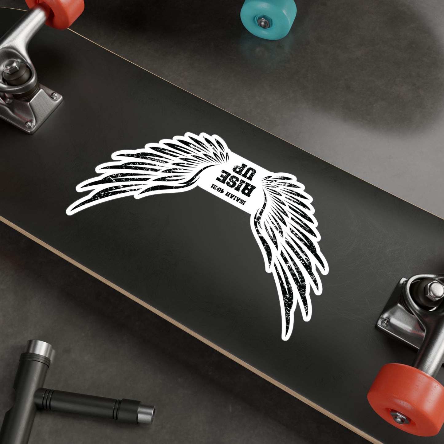 Rise Up Decal, Isaiah 40 31, Wait on The Lord, Soar on Wings like Eagles, Soar Eagle, Yahweh, Yahweh Decal, Sunday School Teacher Gift