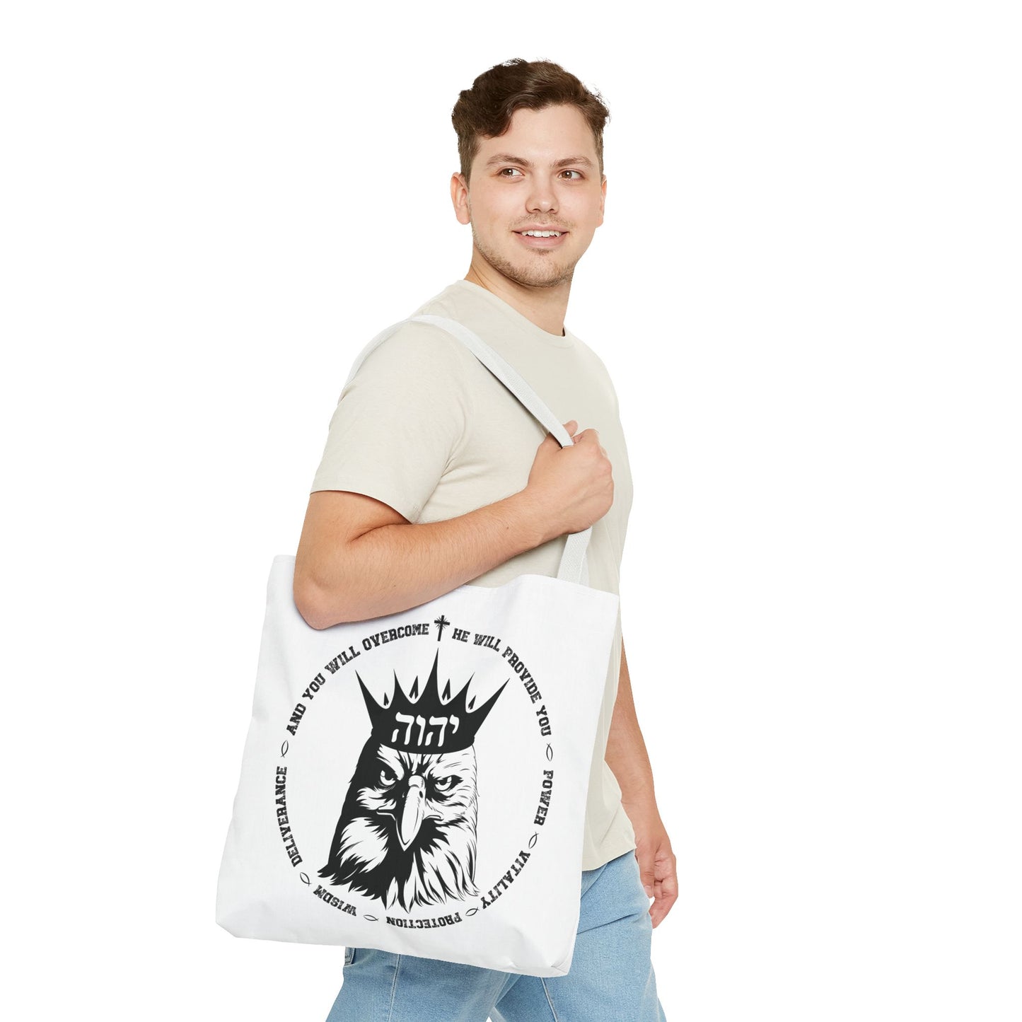 Rise Up Tote Bag, Isaiah 40 31, Wait on The Lord, Soar on Wings, Soar Eagle, Yahweh, Yahweh tote, Yahweh bag, Sunday School Teacher Gift