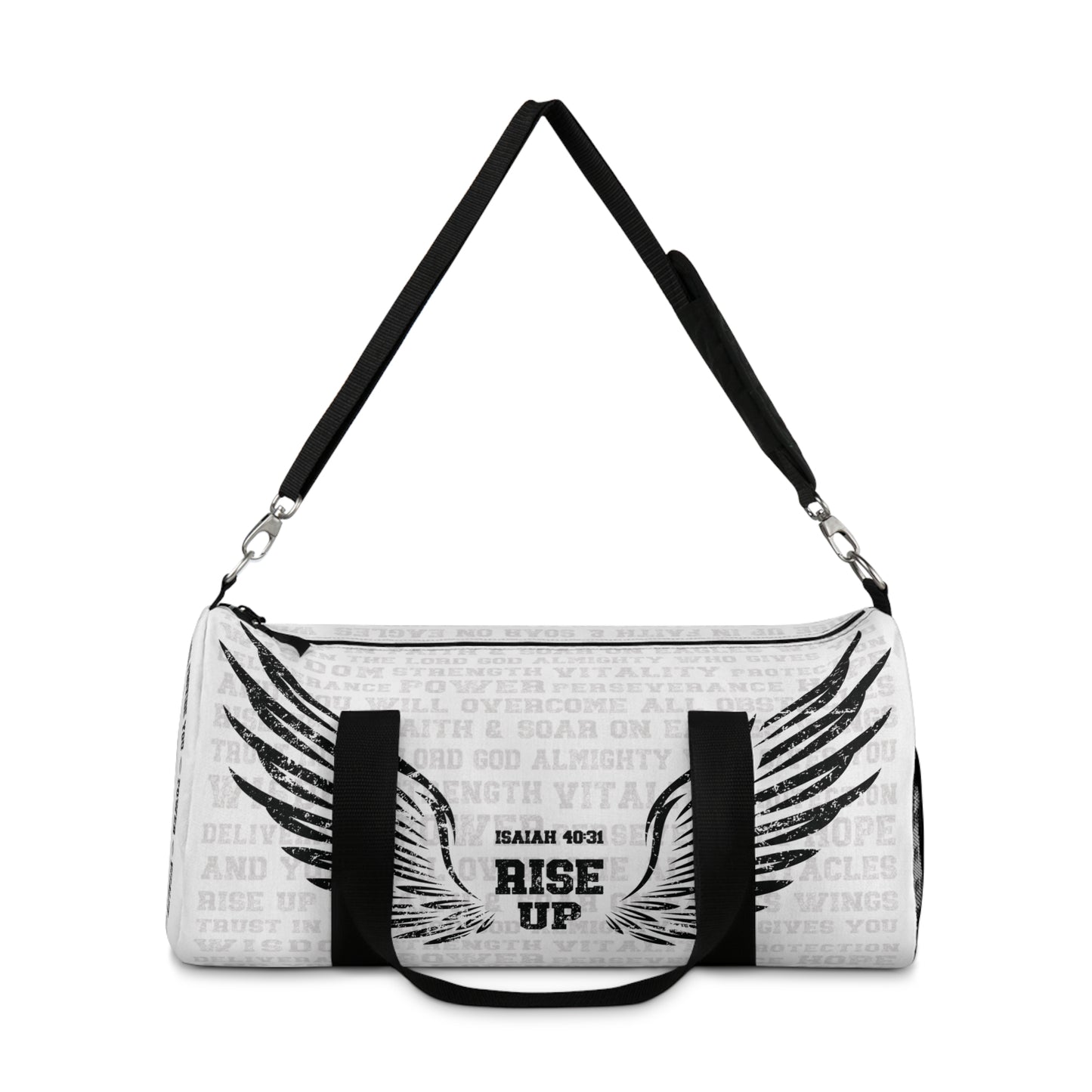 Rise Up Duffle Bag, Isaiah 40 31, Wait on The Lord, Soar on Wings, Soar Eagle, Yahweh, Weekend Bag, Boys Weekend Bag, Christian Gym Bag