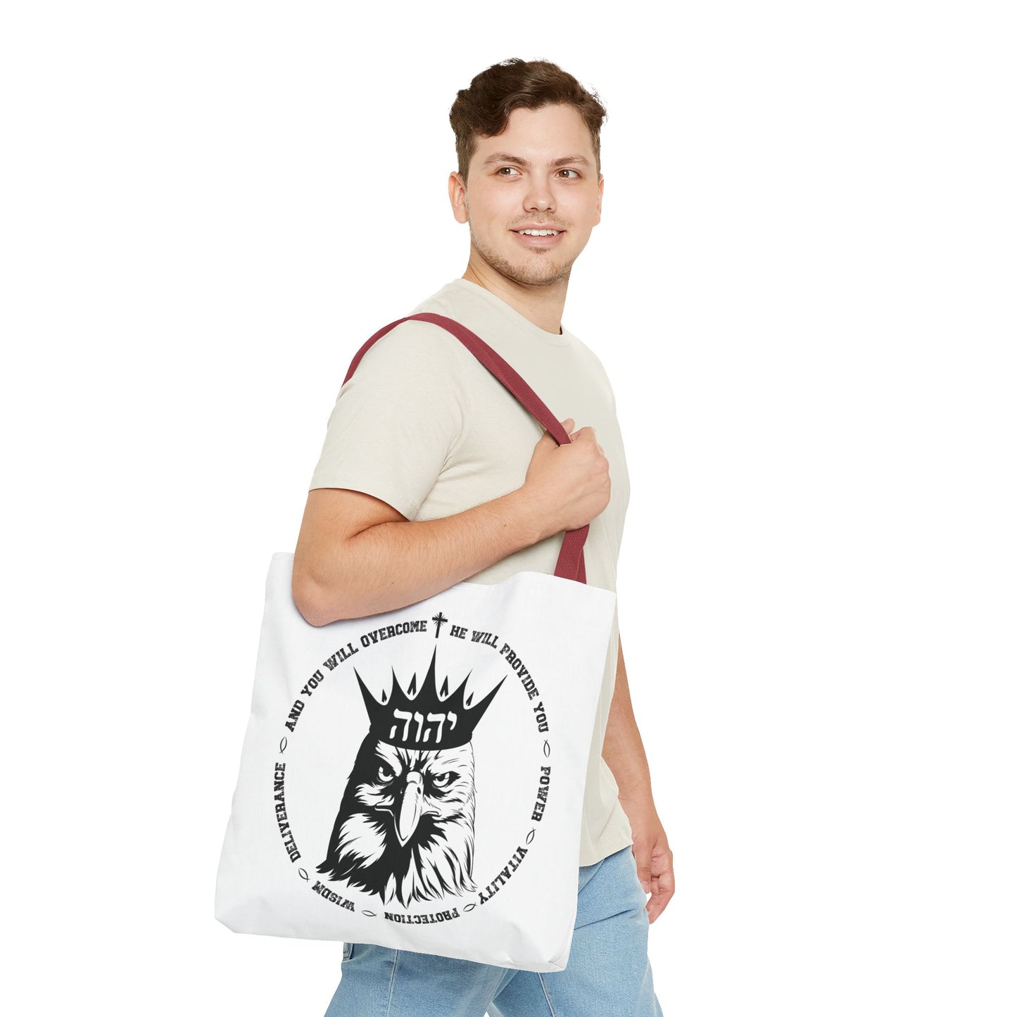 Rise Up Tote Bag, Isaiah 40 31, Wait on The Lord, Soar on Wings, Soar Eagle, Yahweh, Yahweh tote, Yahweh bag, Sunday School Teacher Gift