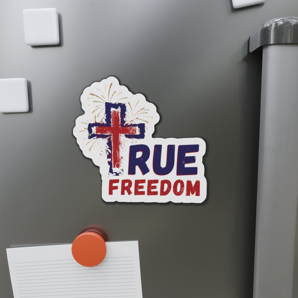 Jesus True Freedom Magnet - Patriotic Christian Gift, God And Country, Faith Freedom, Religious Patriot, Christian 4th of July, Conservative G