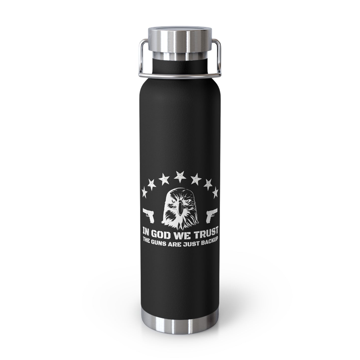 Glock - In God We Trust, Guns Are Just Back Up Insulated Bottle