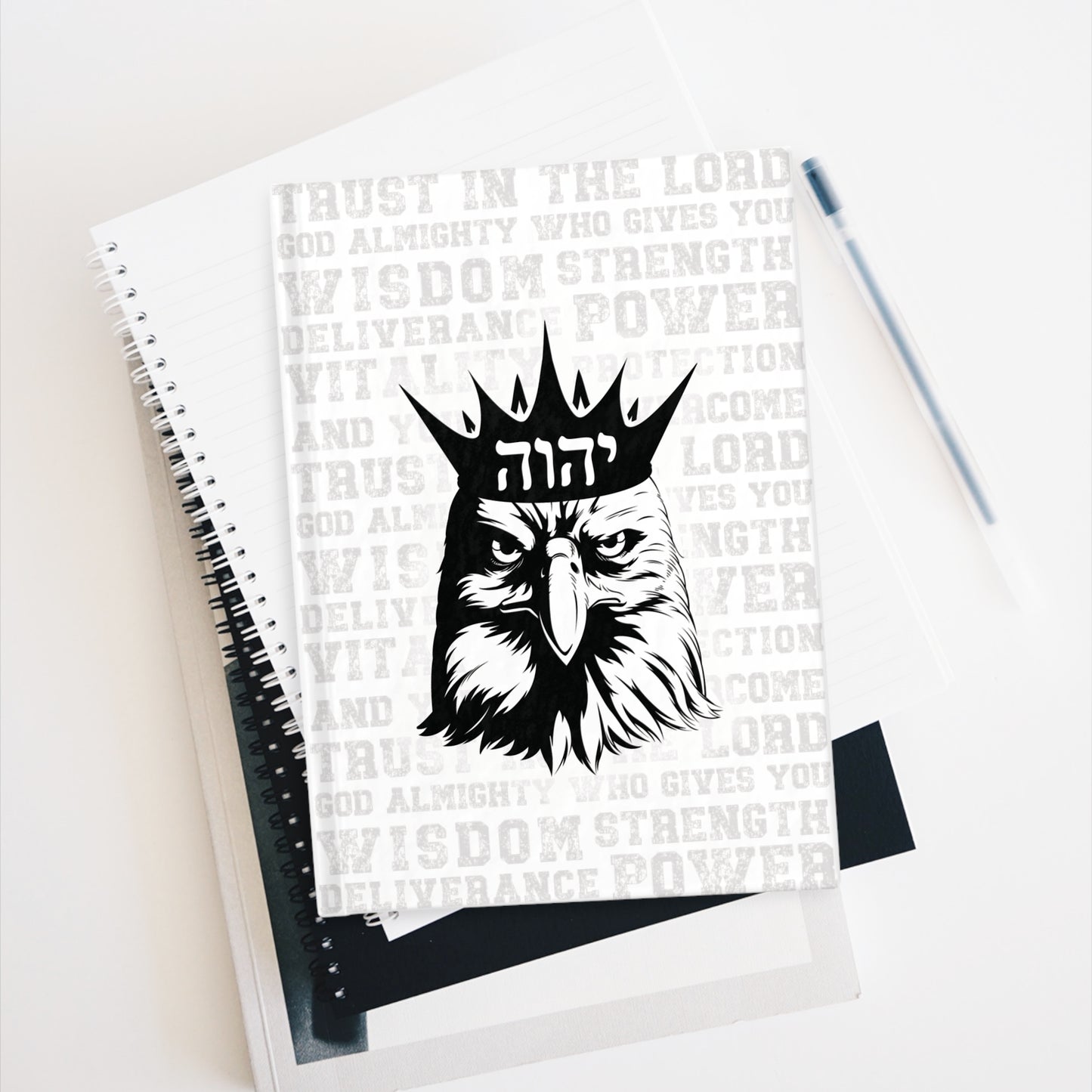 Rise Up Journal, Isaiah 40 31, Wait on The Lord, Soar on Wings, Soar Eagle, Yahweh, Devotional Journal for Men, Sunday School Teacher Gift